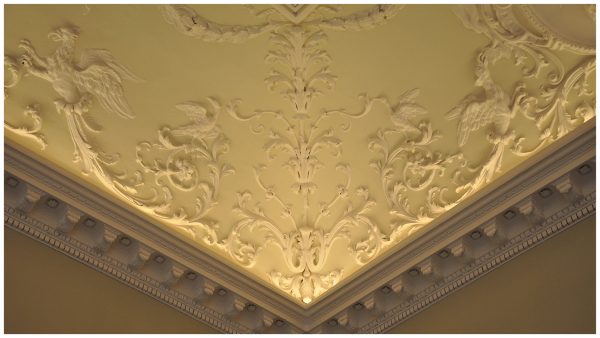 HUB restored the original Georgian, Robert Adam coving and decorative plater ceiling at Gordon House, as part of the full renovation.