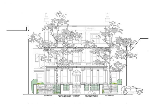 1.Front Elevation